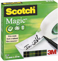 3M Scotch Bandă Adezivă Mată Transparentă Inviz...