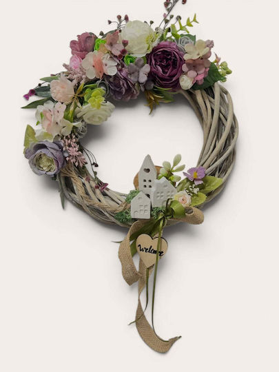 Christmas Decorative Ceramic Wreath with Diameter 30cm
