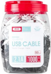 XO Nb103 USB-A to Lightning Cable Μαύρο 1m XO-N...