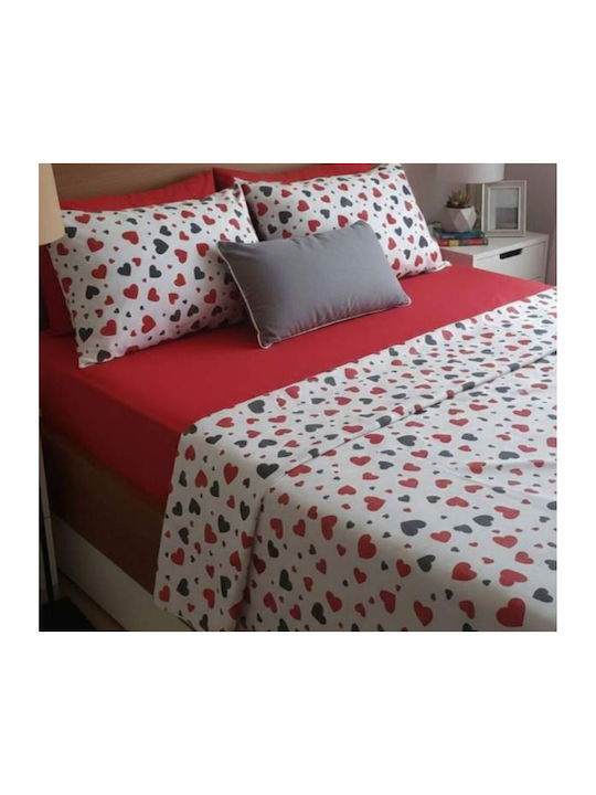 MayHome Σετ Πάπλωμα Μονό 160x240εκ. Polycotton Γεωμετρικό