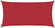 vidaXL Rechteckiges Sonnensegel Rote 2,5x6m
