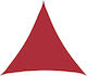vidaXL Red Triangle Shade Sail 2m