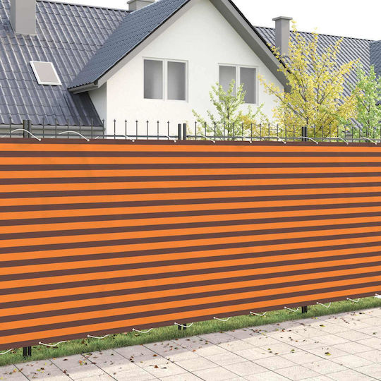 vidaXL Orange Shade Mesh Fabric with PU Coating 1.8x5m 160gr/m²
