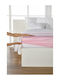 Living Home Σεντόνι King Size με Λάστιχο 200x200εκ. Hellrosa