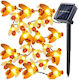 SteweHome Lampă Solară Ghiveci Alb Cald cu Fotocelul