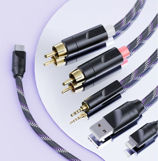 Fiio Trust Series Lx-4.4ms – Silver-plated Ofc 4.4mm To Dual Xlr3 Balanced Audio Cable