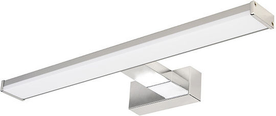 Horoz Electric Bathroom/Panel Wall Lamp with Integrated LED and Natural White Light Silver 8cm