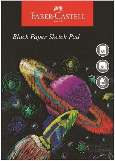 Faber Castell Black Edition Pad Sketch A5 140gsm 40 Sheets Wd859010 5050870035607
