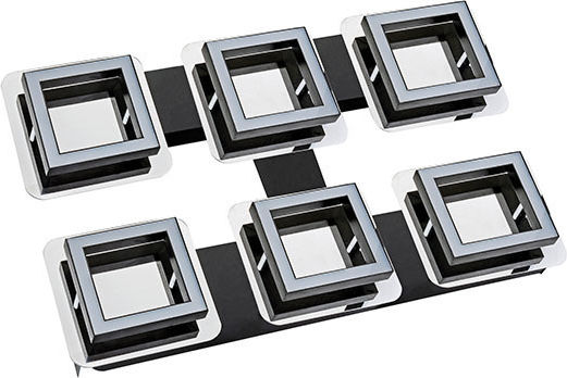 Horoz Electric Πλαφονιέρα Οροφής Ασημί με Ενσωματωμένο LED