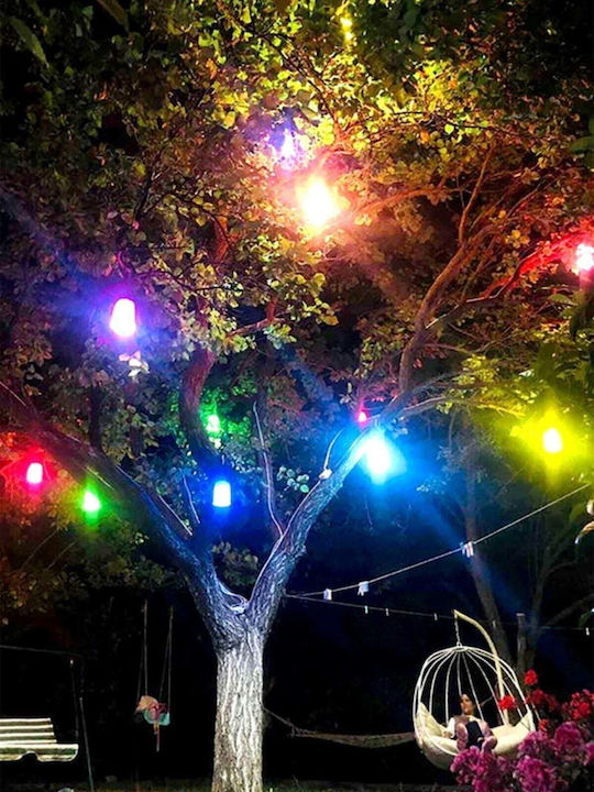 SteweHome Waterproof Garland Lights with 10 Lanterns