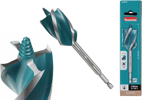 Makita Drill Bit Τρυπάνι με Εξάγωνο Στέλεχος για Ξύλο 38x165mm