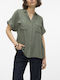 Short Sleeve Women's Shirt Green