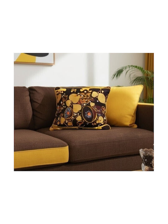 Oxygen Decorative Pillow Case Yellow Yellow 45x45cm