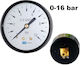 Back Mount Φ63 0-16 Bar Rear Tail Manometer