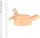 Cool Bottles Καπάκι & Βουρτσάκι Μπουκάλι Kiddie 350ml Peach
