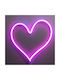 Neon Decorative Table Lamp Heart 32x34cm