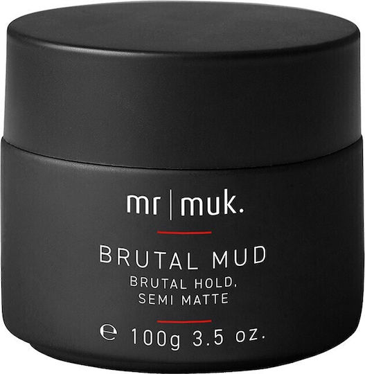 Muk Haircare Semi Matte Brutal Clay for Strong Hold & Matte Styling Effect 100g