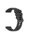 Techsuit Silikon Tragbare Bänder Schwarz Galaxy Watch (46mm) Gear S3