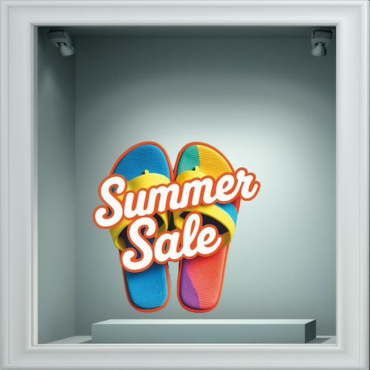 Αυτοκόλλητο Εκπτώσεων - Summer Sale 131 - 80cm X 80cm
