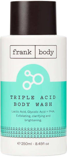 Triple Acid Exfoliating Shower Gel Clarifying Illuminating Effect Frank Body 250 Ml