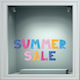 Αυτοκόλλητο Εκπτώσεων - Summer Sale 133 - 120cm X 48cm