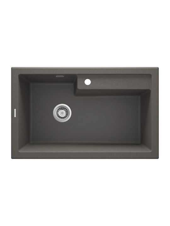 Deante Ένθετος Νεροχύτης Inox Μ80xΠ50cm Γκρι