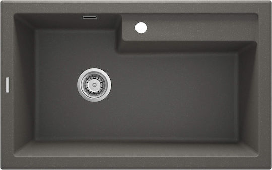Deante Ένθετος Νεροχύτης Inox Μ80xΠ50cm Γκρι