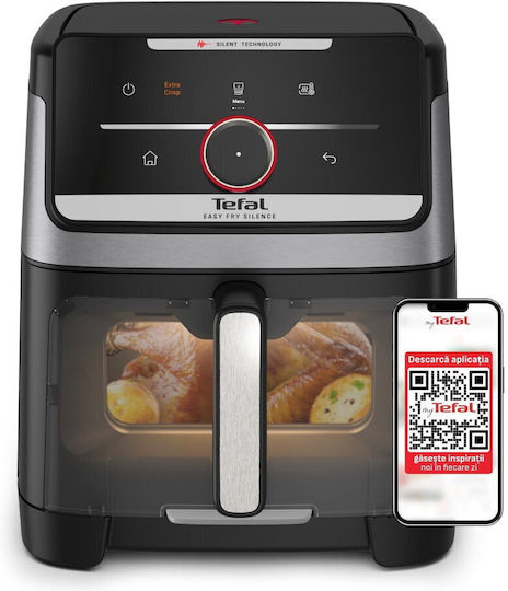 Tefal Easy Fry Silence Heißluftfritteuse 7lt Silber