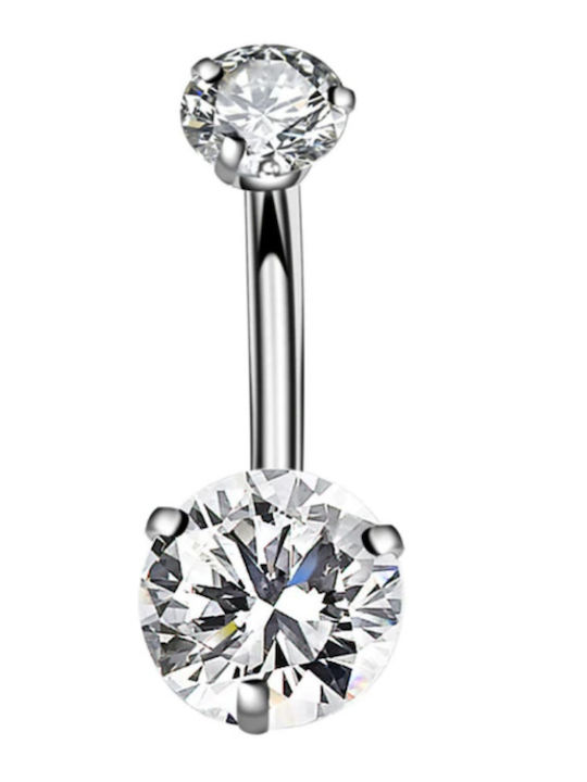 Silver And More Belly Button Piercing from Steel Silver