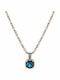 Dimitrios Exclusive Necklace from Gold Plated Silver Blue