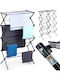 Vilde Folding Hanging Clothes Drying Rack Made of Metal with Hanging Length 10m