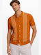 Men's Orange Cardigan