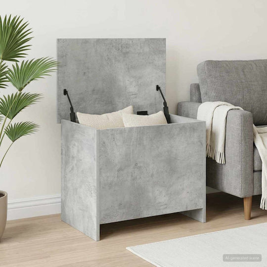 vidaXL Decorative Wooden Trunk Grey 60x40x50cm