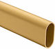 Oval Closet Tube Finetto 30x15x2900mm Matte Gold