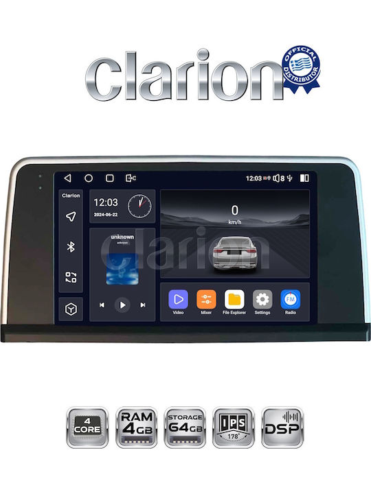 Clarion Gl32350 OEM Multimedia Car Screen BMW Series 3 2010 > F30 F31 F34 F35 F80 BMW Series 4 2013 > F32 F33 F36 F83 NBT System CarPlay Android Auto BT GPS WiFi GPRS