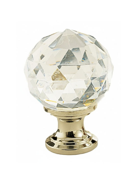 Convex 105 Buton Mobilier Din Cristal Oro Ø30mm 105-30S16S26
