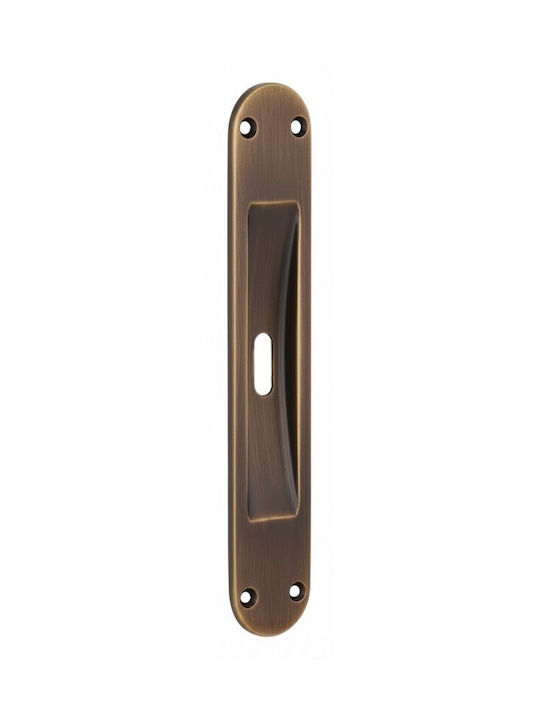 Convex 101 Door Flush Handle with Key Hole Bron...