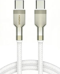 Amorus USB 2.0 Cable USB-C Male - USB-C 60W PD White 1m 1.20