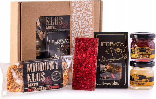 Gift Set Tea Honey Raspberry Jam Chocolate Honey Bar