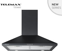 Telemax TD0660 Chimney 60cm Black Vent Hood Telemax TD0660 Chimney 60cm Black Vent Hood