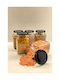 SteweHome Set of 5 General Use Glass Black Jars with Lid 1000ml