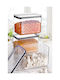 SteweHome Set of 3 General Use Vases with Lid Plastic Orange 1750ml