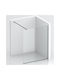 Sparke Shower Screen for Shower with Sliding Door 60x200cm Clear Glass Black