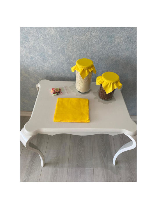 SteweHome Σουπλά Υφασμάτινο Κίτρινο 17x17cm
