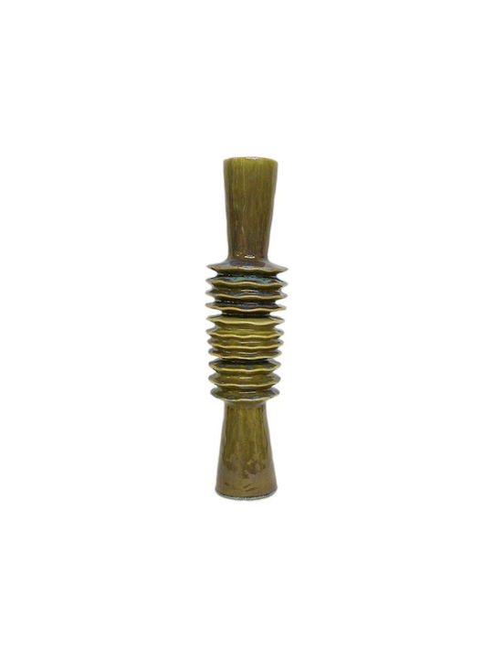 Fylliana Decorative Ceramic Yellow Vase