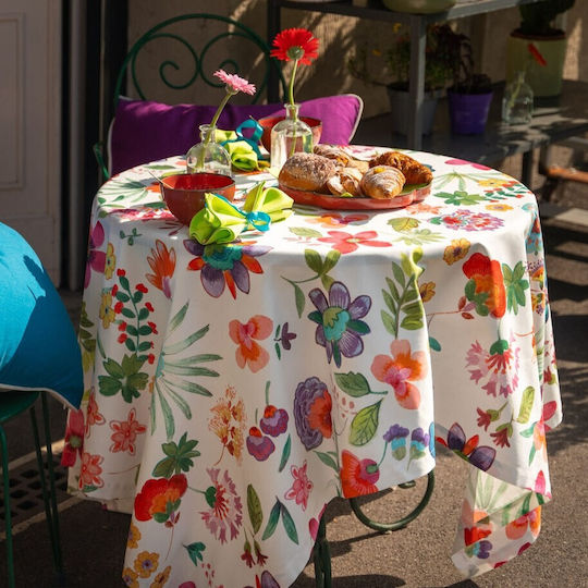 Tessitura Toscana Telerie Τραπεζομάντηλο Βαμβακερό Tablecloth Carel Πράσινο 170x270εκ.