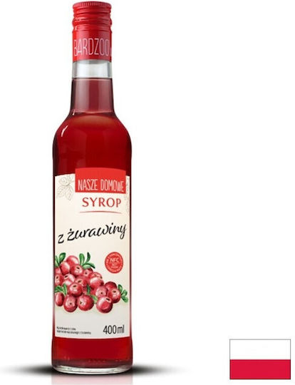 Premium Rosa Sirop Pentru Cocktailuri Cu Gust Cranberry 400ml