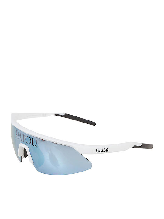 Bolle 135 Unisex Γυαλιά Ηλίου με Λευκό Σκελετό ...