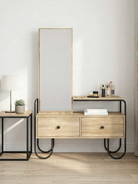 Wooden Desk Sonoma Oak 100x36.5x136cm