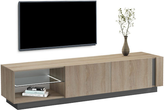 TV-Ständer Grau M214xP35xH45cm HomeMarkt